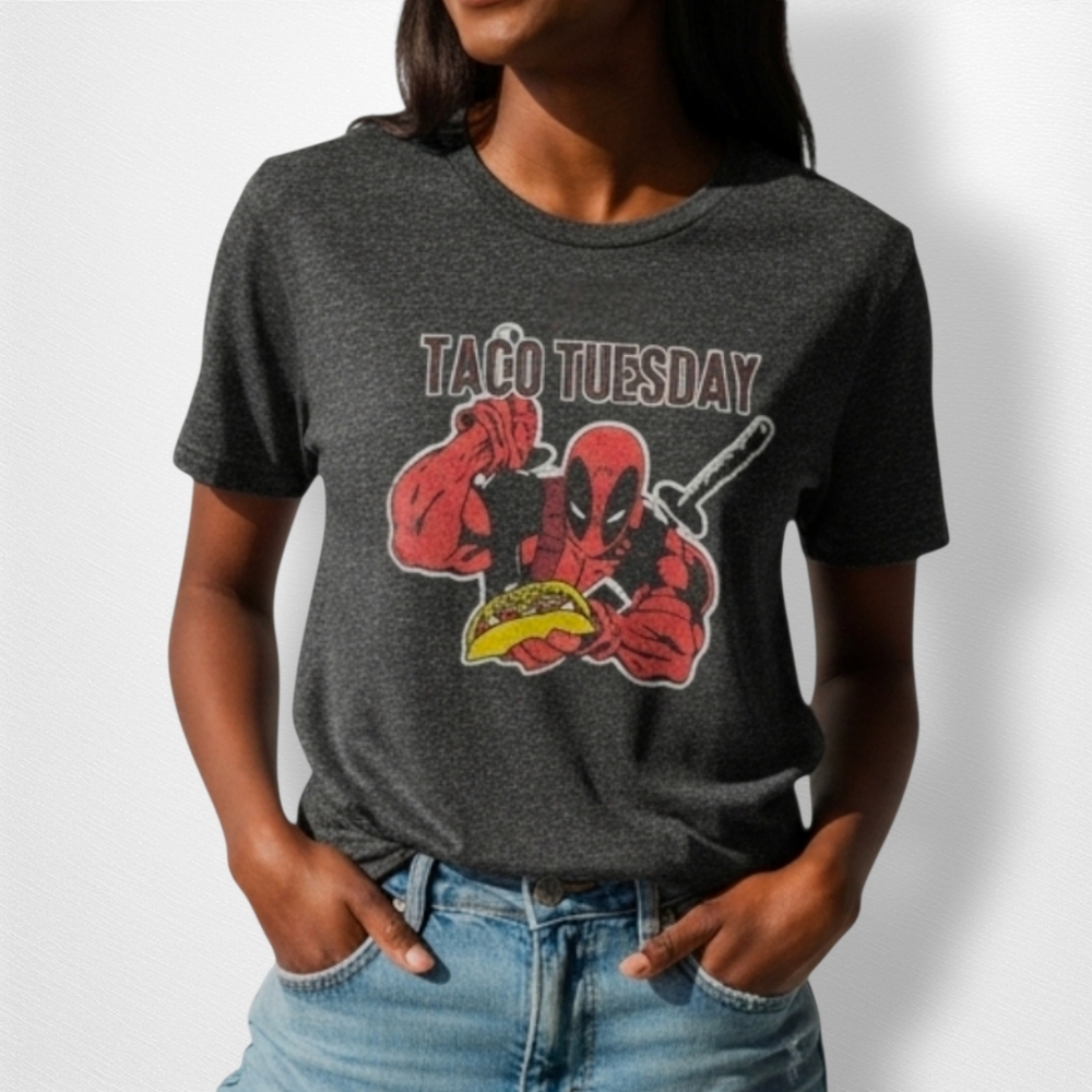 DEADPOOL TACO TUESDAY Men T-Shirt‎ M